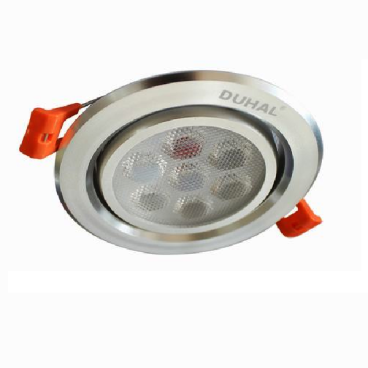 SDFA207: Đèn LED âm trần chiếu điểm 7W - KT: Ø 110mm x H35mm -  Lổ khoét: Ø90mm - Ánh sáng  vàng/trắng