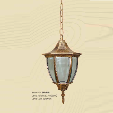 SH - 448: Đèn thả đơn - KT: Ø220mm x H800mm - Bóng đèn E27 x 1 bóng