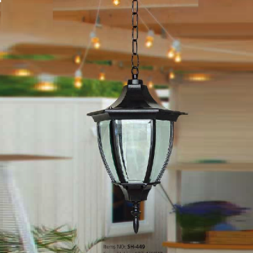 SH - 449: Đèn thả đơn  - KT: Ø220mm x H800mm - Bóng Đèn E27 x 1 bóng