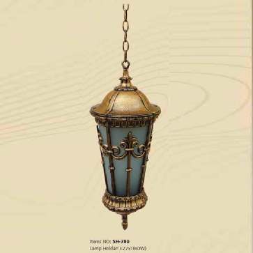 SH - 789: Đèn thả đơn - KT: Ø200mm x H1100mm - Bóng đèn E27 x 1 bóng