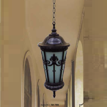 SH - 790: Đèn thả đơn - KT: Ø200mm x H1100mm - Bóng đèn E27 x 1 bóng