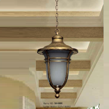 SH - 860: Đèn thả đơn - KT: Ø190mm x H800mm - Bóng đèn E27 x 1 bóng