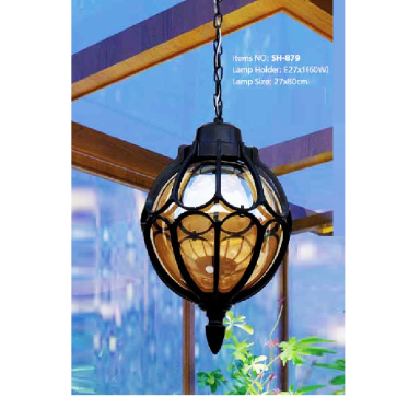SH - 879: Đèn thả đơn - KT: Ø270mm x H800mm - Bóng đèn E27 x 1 bóng