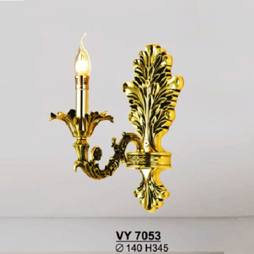 SN - VY 7053: Đèn vách nến - KT: Ø140mm x H345mm - Đèn chân E14 x 1 bóng