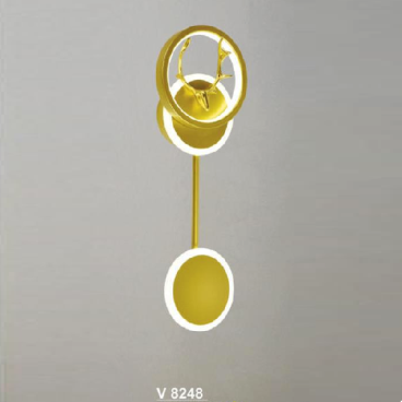 SN - V 8248: Đèn vách LED - KT: Ø160mm x H480mm - Đèbn LED 48W đổi 3 màu