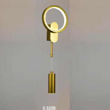 SN - V 8250: Đèn vách LED - KT: Ø160mm x H470mm - Đèn LED 48W đổi 3 màu