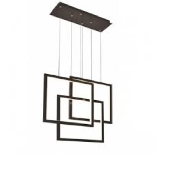 EU - T 6182: Đèn thả 3 vòng - KT: L740mm x 180mm x H1200mm - Đèn LED 85W, ánh sáng vàng 3000K