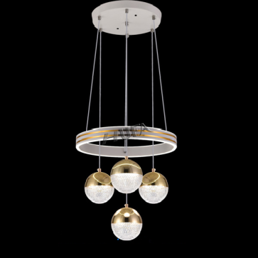 HF - T 6367- 4: Đèn thả LED - KT: Ø400mm*H1000mm - Đèn LED 48W đổi 3 màu