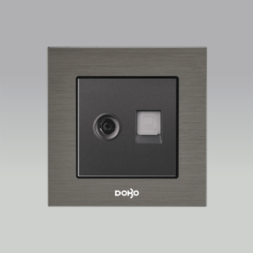 A90X-88026: Bộ ổ cắm TV + ổ Điện thoại