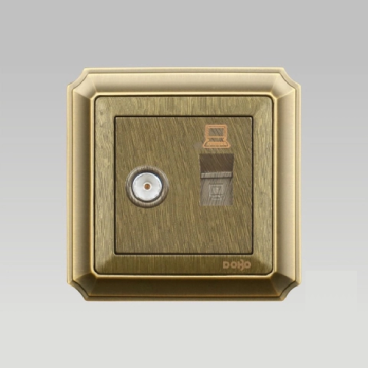 S70S-87020: Bộ ổ cắm TV + ổ cắm điện thoại