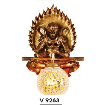 HF - V  9263: Đèn gắn tường 1 bóng - KT: L280mm x H400mm - Đèn chân E27 x 1 bóng