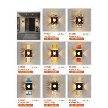 NX 2611: Đèn gắn tường LED