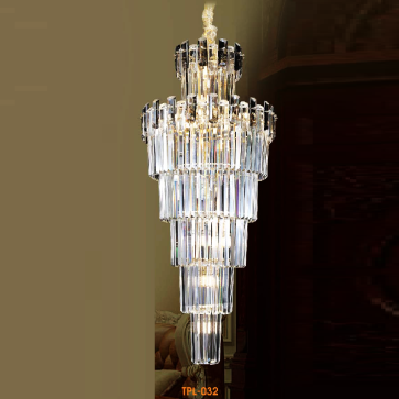 VE - TPL -  032: Đèn thả Phale - KT: Ø550mm x H1700mm - Đèn chân E14 x 23 bóng