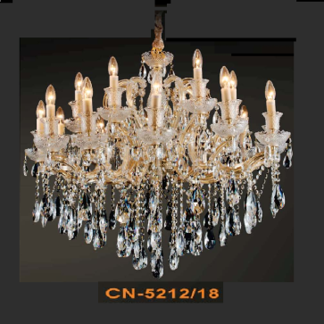 VE - CN - 5212/18: Đèn chùm Phale nến 18 tay - KT: Ø950mm  x H700mm - Đèn nến chân E14 x 18 bóng