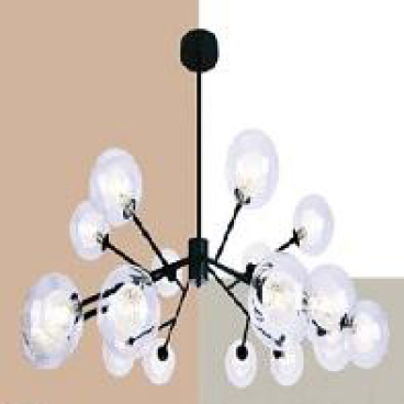 VE - T - 1065/18: Chùm bi 18 bóng , KT: Ø1000mm*H900mm