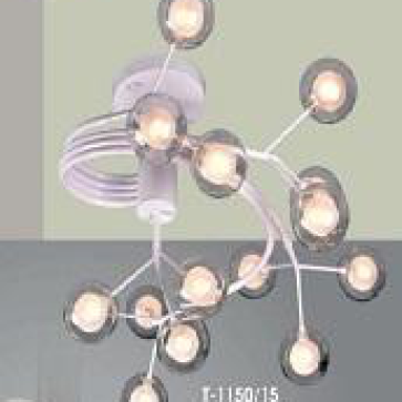 VE - T- 1150/15: Đèn chùm bi LED G4  3W COB*15 bóng, KT: Ø750mm *H400mm