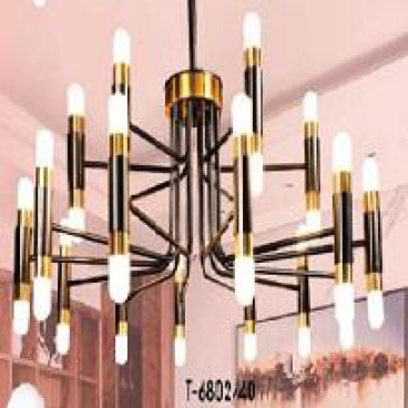 VE - T - 6802/40: Chùm LED 40 bóng ánh sáng đổi 3 màu , KT: Ø900mm*H900mm