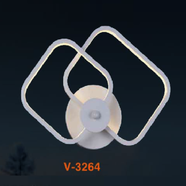 VE - V - 3264: Đèn gắn tường LED - KT: L300mm x H250mm - Đèn LED