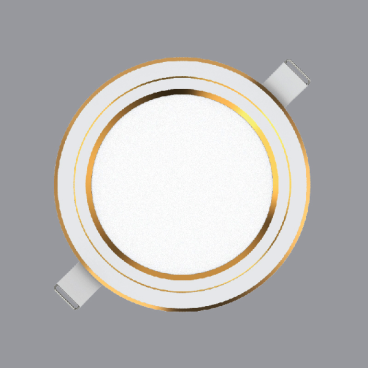 Đèn LED âm trần viền vàng 7W đổi màu