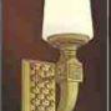 VIR - MB - 513: Đèn tường 1 bóng chao thủy tinh, KT: Ø430mm*200mm*70mm