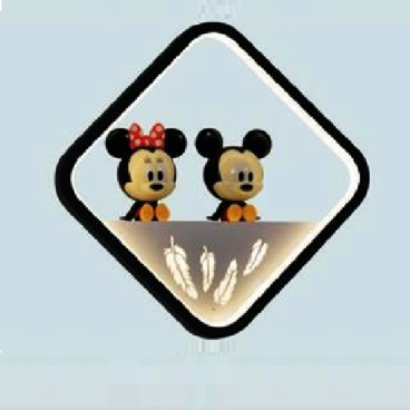 HF - VL  4573: Đèn gắn tường LED - KT: Ø230mm x H230mm - Đèn  LED 32W ánh sáng đổi 3 màu