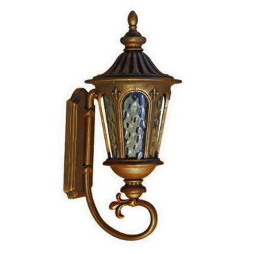 HF - VT - 15: Đèn gắn tường ngoài trời - KT: L250mm x W200mm x H480mm - Bóng đèn E27 x 1