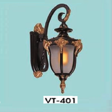 HF - VT - 401: Đèn gắn tường ngoài trời - KT: L260mm x W190mm x H450mm - Bóng đèn E27 x 1