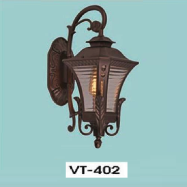HF - VT - 402: Đèn gắn tường ngoài trời - KT: L270mm x W200mm x H480mm - Bóng đèn E27 x 1