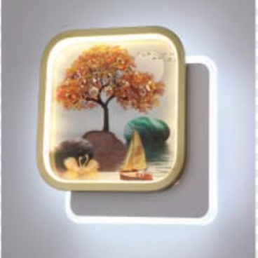 We- V. 1040/1: Vách LED  ÁS vàng - KT: L230*W50* H 230mm