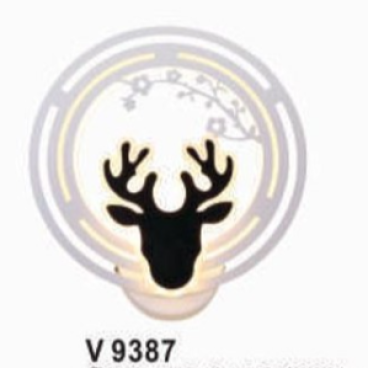 We - V.9387/1: Vách LED đổi 3 màu - KT: Ø240*H240mm