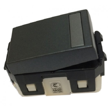 WEG55327MB: Contac C, 2 chiều, màu đen ánh kim 250VAC, 16A