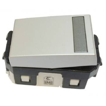 WEG55327MW: Contac C, 2 chiều , màu trắng ánh kim - 250VAC, 16A