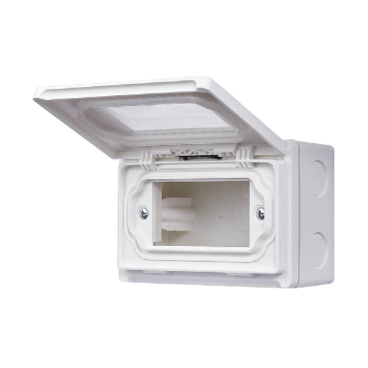 WEG8973SW‑VN: Hộp có nắp che mưa lắp nổi IP55 cho 3 thiết bị