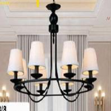 Well - C 8278-8: Đèn chùm 8 bóng, KT: Ø850mm*H570mm