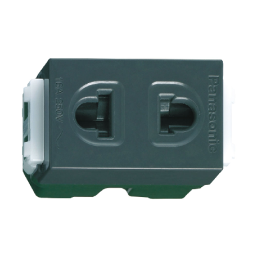 WEV1081-7H: Ổ cắm đơn có màn che, 250VAC - 16A